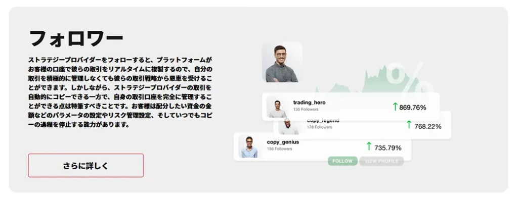 HFMのフォロワー口座